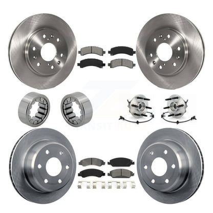 Hub Bearing Brake Rotor Pad Shoe Front Rear Kit (10Pc) For Chevrolet Express GMC