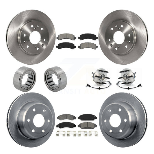 Hub Bearing Brake Rotor Pad Shoe Front Rear Kit (10Pc) For Chevrolet Express GMC
