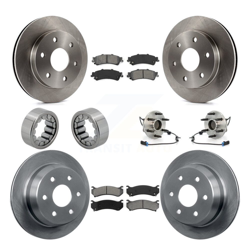 Hub Bearing Brake Rotor & Pad Shoe Front Rear Kit (10Pc) For Chevrolet Astro GMC