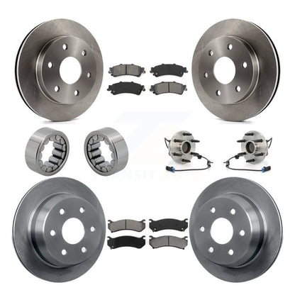 Hub Bearing Brake Rotor & Pad Shoe Front Rear Kit (10Pc) For Chevrolet Astro GMC