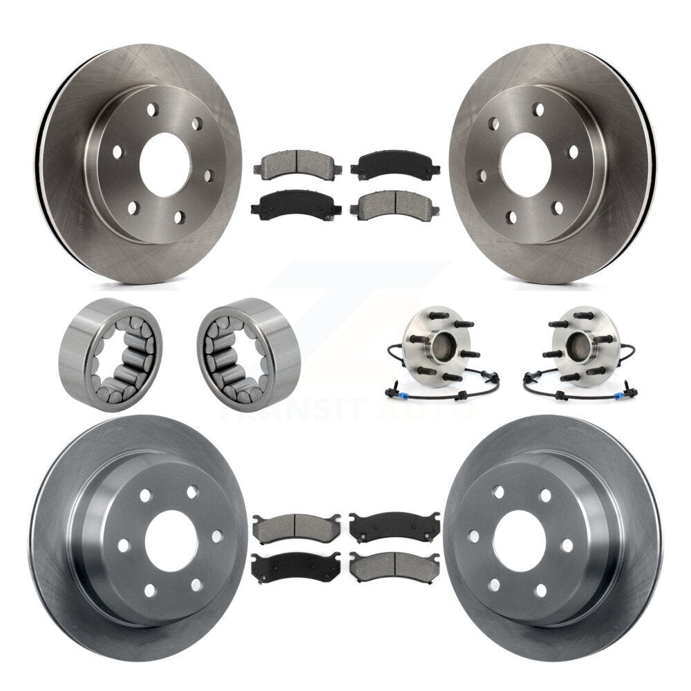 Hub Bearing Brake Rotor Pad Shoe Front Rear Kit For Chevrolet Avalanche 1500 RWD