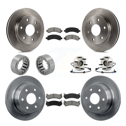 Hub Bearing Brake Rotor Pad Shoe Front Rear Kit For Chevrolet Avalanche 1500 RWD
