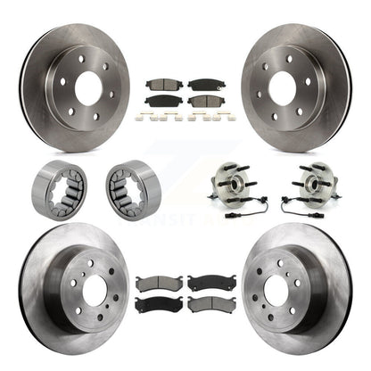Hub Bearing Brake Rotor And Pad Shoe Front Rear Kit For Chevrolet Silverado 1500