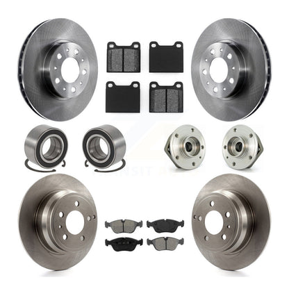 Hub Bearing Brake Rotor & Pads Shoe Front Rear Kit (10Pc) For 2000 Volvo V70 FWD