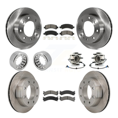 Hub Bearing Disc Brake Rotor Pads Shoe Front Rear Kit (10Pc) For GMC Savana 2500