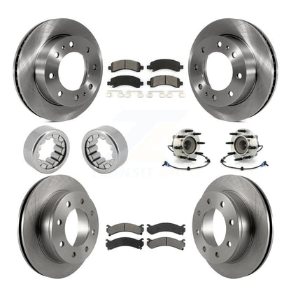 Hub Bearing Brake Rotor Pad Shoe Front Rear Kit (10Pc) For Chevrolet Express GMC
