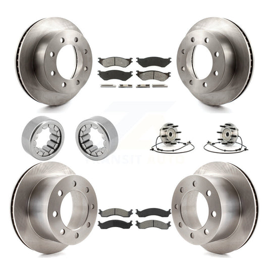 Hub Bearing Disc Brake Rotor & Pad Shoe Front Rear Kit (10Pc) For Dodge Ram 2500