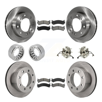 Hub Bearing Brake Rotor & Pad Shoe Front Rear Kit (10Pc) For Chevrolet Silverado
