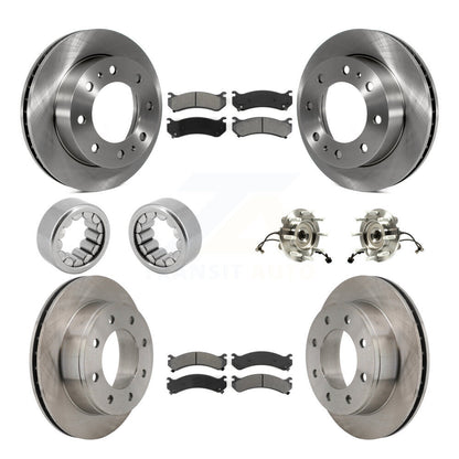 Hub Bearing Brake Rotor Pad Shoe Front Rear Kit (10Pc) For GMC Chevrolet 1500 HD
