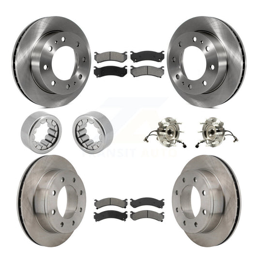 Hub Bearing Brake Rotor Pad Shoe Front Rear Kit (10Pc) For GMC Chevrolet 1500 HD
