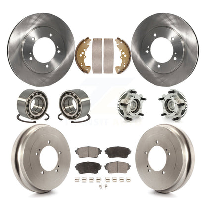 Hub Bearing Disc Brake Rotor And Pads Shoe Front Rear Kit (10Pc) For Suzuki XL-7