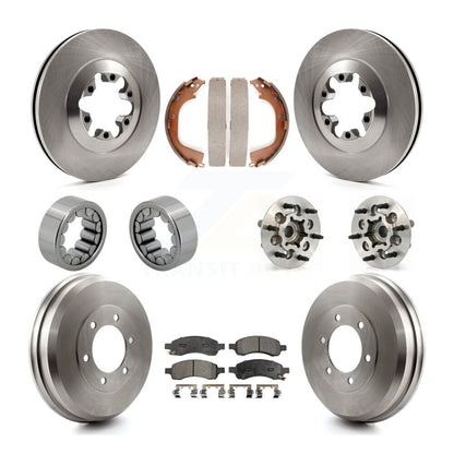 Hub Bearing Brake Rotor & Pads Shoe Front Rear Kit (10Pc) For Chevrolet Colorado