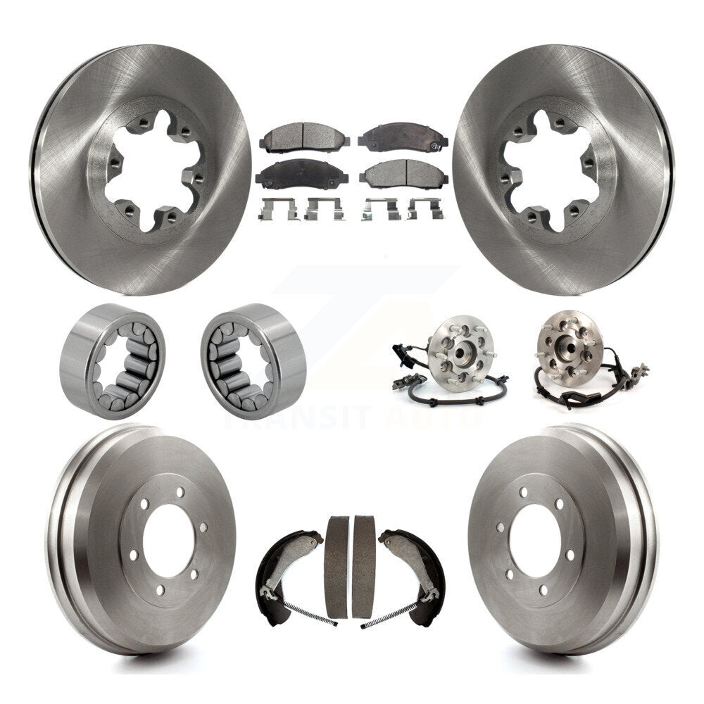 Hub Bearing Brake Rotor & Pads Shoe Front Rear Kit (10Pc) For Chevrolet Colorado