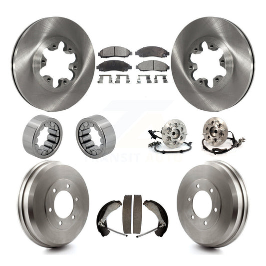 Hub Bearing Brake Rotor & Pads Shoe Front Rear Kit (10Pc) For Chevrolet Colorado