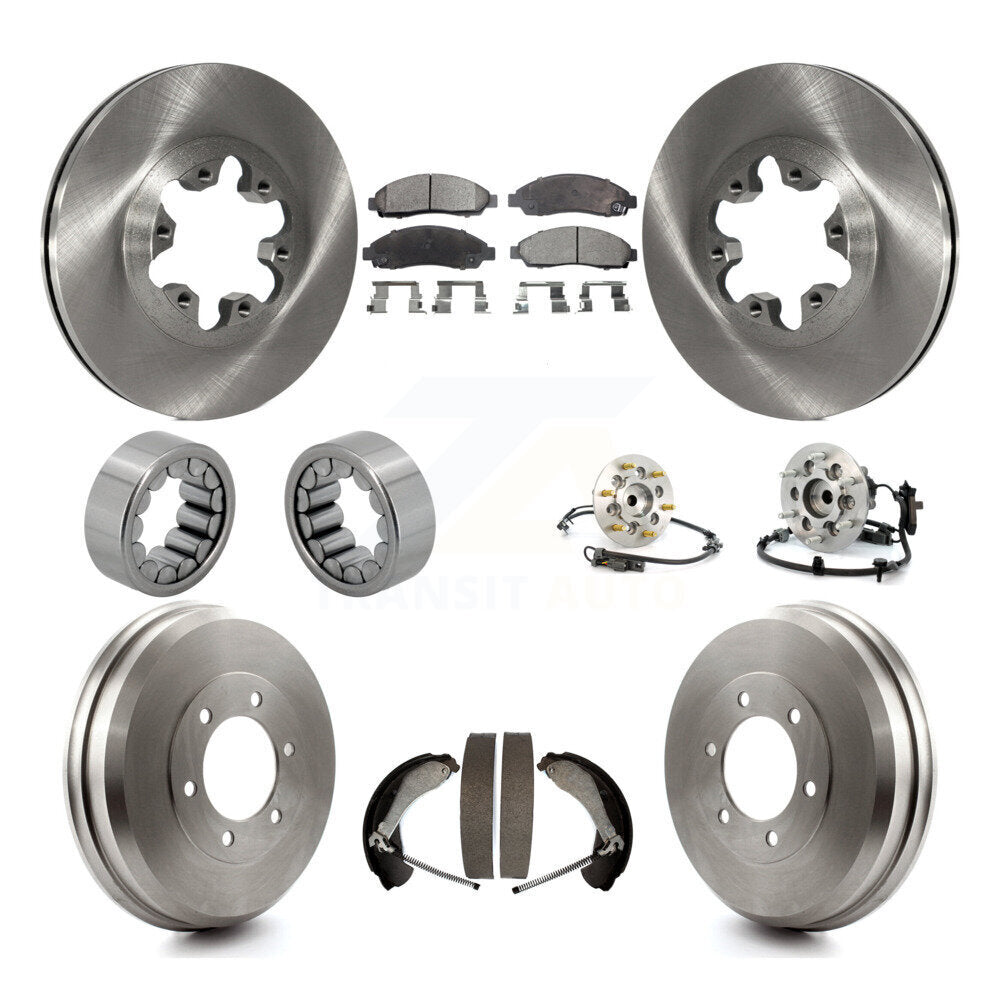 Hub Bearing Brake Rotor & Pads Shoe Front Rear Kit (10Pc) For Chevrolet Colorado