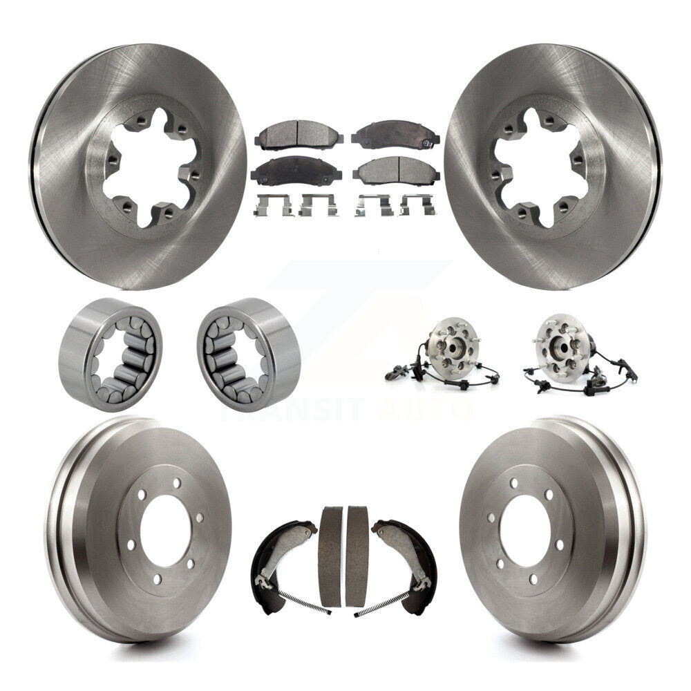 Hub Bearing Brake Rotor & Pads Shoe Front Rear Kit (10Pc) For Chevrolet Colorado