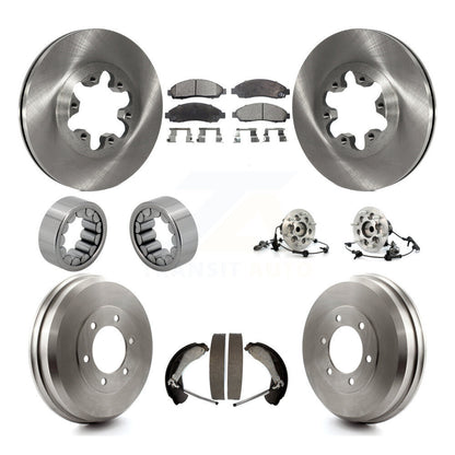 Hub Bearing Brake Rotor & Pads Shoe Front Rear Kit (10Pc) For Chevrolet Colorado