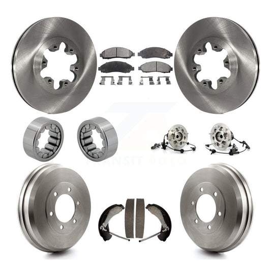 Hub Bearing Brake Rotor & Pads Shoe Front Rear Kit (10Pc) For Chevrolet Colorado