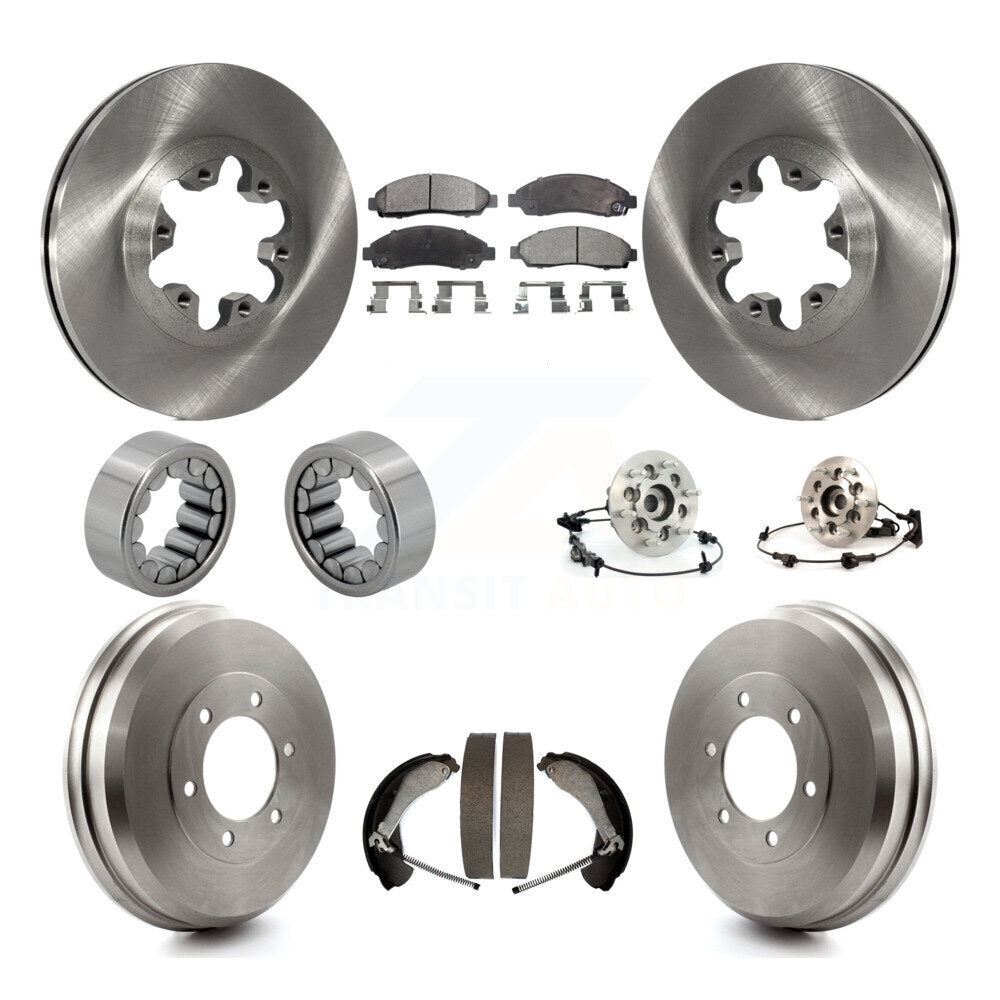 Hub Bearing Brake Rotor & Pads Shoe Front Rear Kit (10Pc) For Chevrolet Colorado