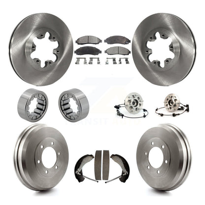 Hub Bearing Brake Rotor & Pads Shoe Front Rear Kit (10Pc) For Chevrolet Colorado