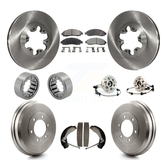 Hub Bearing Brake Rotor & Pads Shoe Front Rear Kit (10Pc) For Chevrolet Colorado