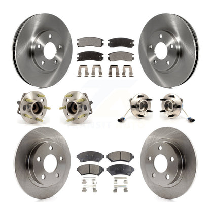 Hub Bearing Brake Rotor Pad Front Rear Kit (10Pc) For Buick LeSabre Pontiac Park