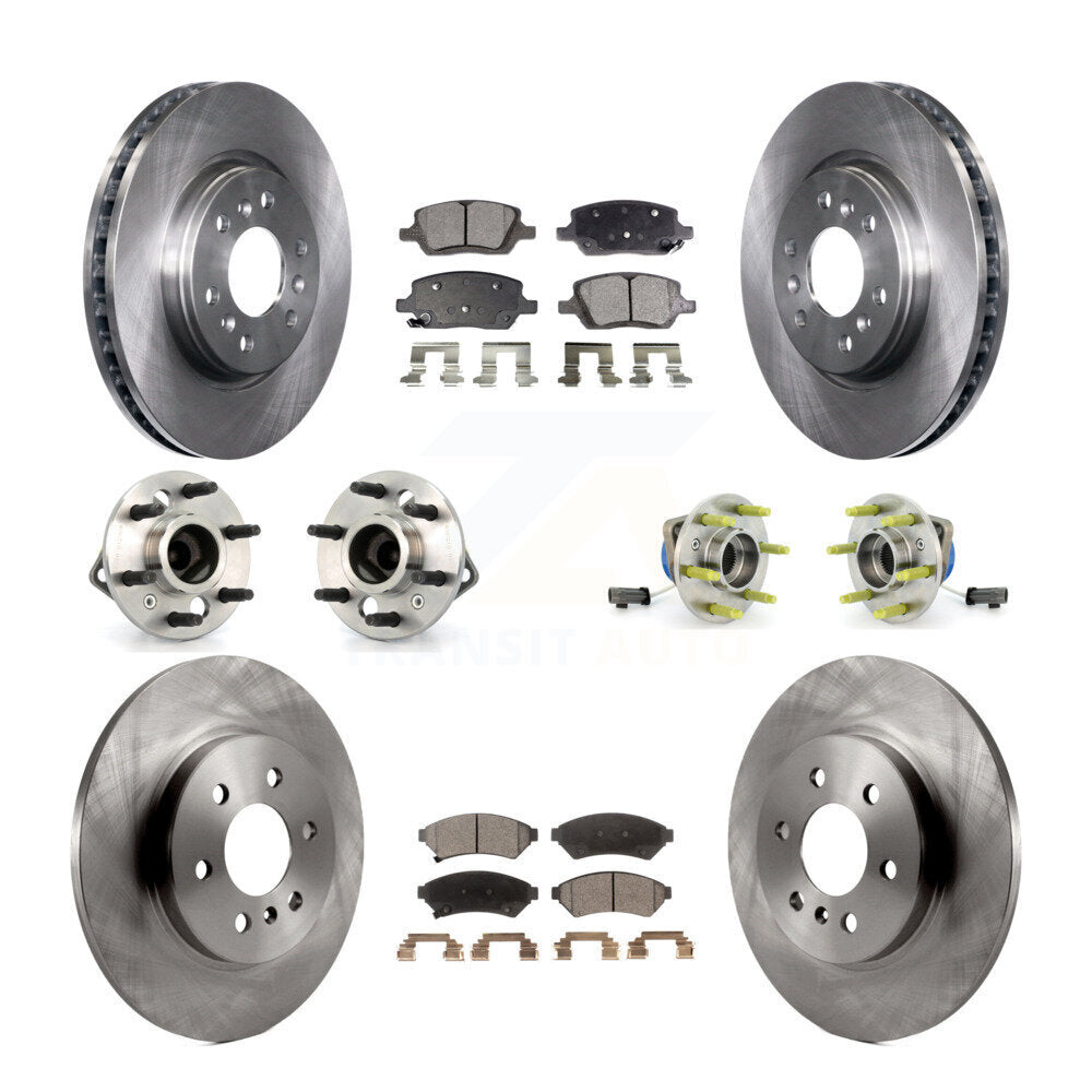 Hub Bearing Brake Rotor Pads Front Rear Kit (10Pc) For Pontiac Montana Chevrolet