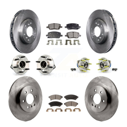Hub Bearing Brake Rotor Pads Front Rear Kit (10Pc) For Pontiac Montana Chevrolet