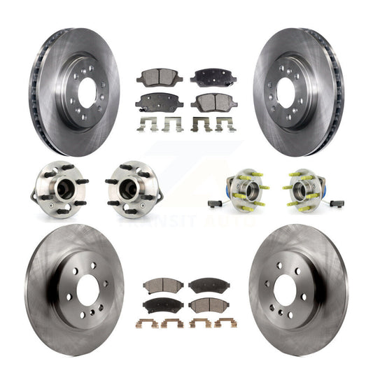 Hub Bearing Brake Rotor Pads Front Rear Kit (10Pc) For Pontiac Montana Chevrolet