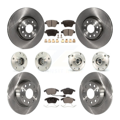 Hub Bearing Disc Brake Rotor Pad Front Rear Kit (10Pc) For Volkswagen Beetle GTI