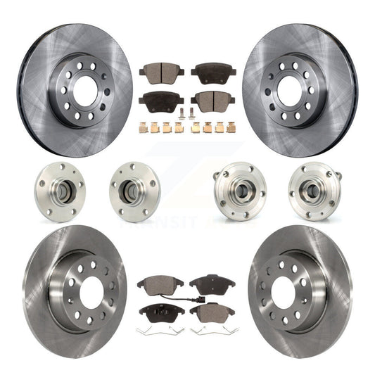 Hub Bearing Disc Brake Rotor And Pad Front Rear Kit (10Pc) For Volkswagen Beetle