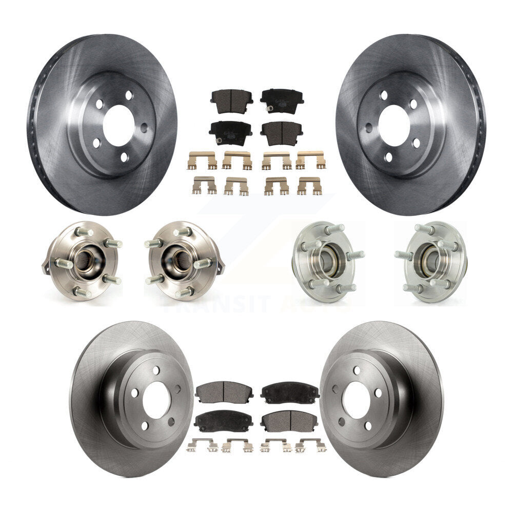 Hub Bearing Brake Rotor Pad Front Rear Kit (10Pc) For Dodge Chrysler 300 Charger