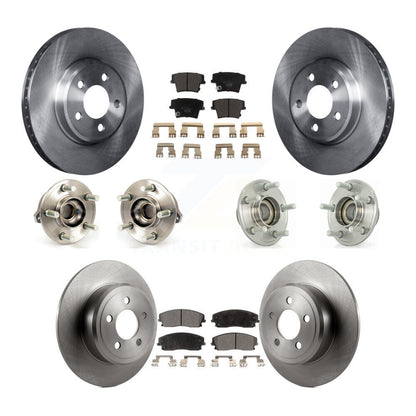 Hub Bearing Brake Rotor Pad Front Rear Kit (10Pc) For Dodge Chrysler 300 Charger
