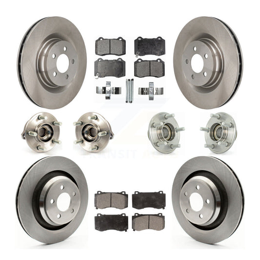 Hub Bearing Brake Rotor Pad Front Rear Kit (10Pc) For Dodge Chrysler 300 Charger