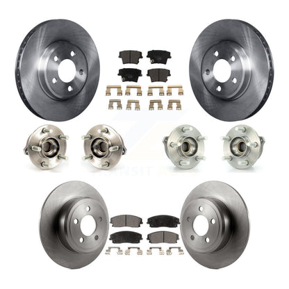 Hub Bearing Brake Rotor Pad Front Rear Kit (10Pc) For Dodge Charger Chrysler 300
