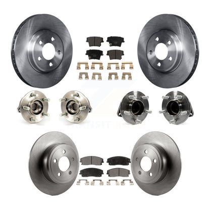 Hub Bearing Brake Rotor Pad Front Rear Kit (10Pc) For Chrysler 300 Dodge Charger