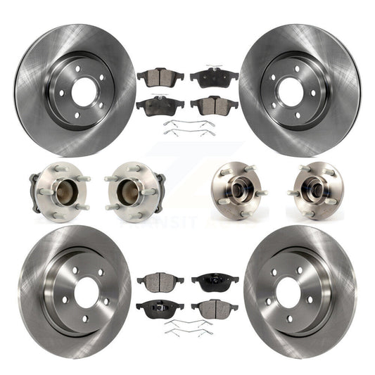 Hub Bearing Disc Brake Rotor Pad Front Rear Kit (10Pc) For Volvo S40 C30 V50 C70