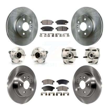 Hub Bearing Brake Rotor Pads Front Rear Kit (10Pc) For 2011-2012 Chevrolet Cruze