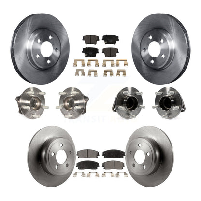 Hub Bearing Brake Rotor Pad Front Rear Kit (10Pc) For Dodge Charger Chrysler 300