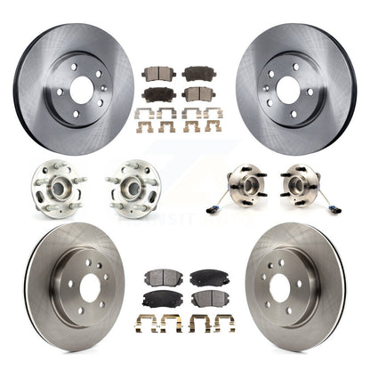 Hub Bearing Disc Brake Rotor And Pad Front Rear Kit (10Pc) For 2010 Buick Allure