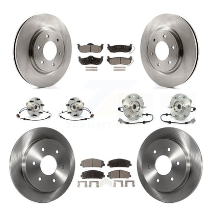 Hub Bearing Brake Rotor And Pad Front Rear Kit (10Pc) For Nissan Armada INFINITI