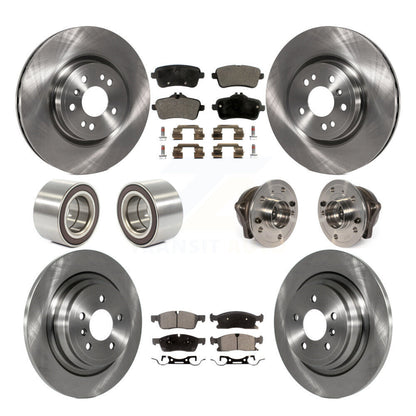 Hub Bearing Brake Rotor & Pad Shoe Front Rear Kit (10Pc) For Mercedes-Benz ML350