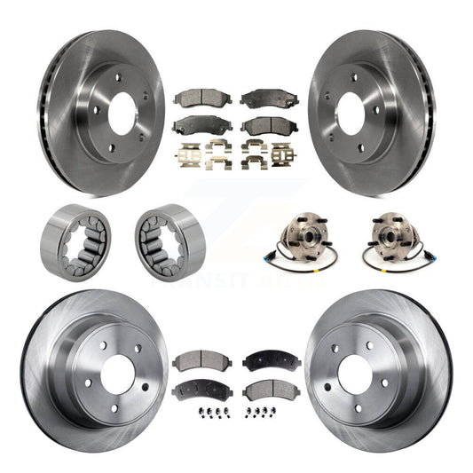 Hub Bearing Brake Rotor Pads Shoe Front Rear Kit (10Pc) For Chevrolet GMC Blazer