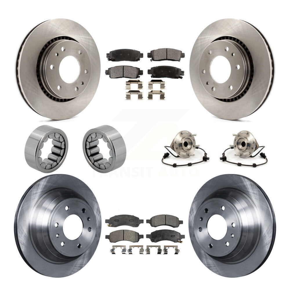 Hub Bearing Brake Rotor Pad Shoe Front Rear Kit (10Pc) For Chevrolet Trailblazer