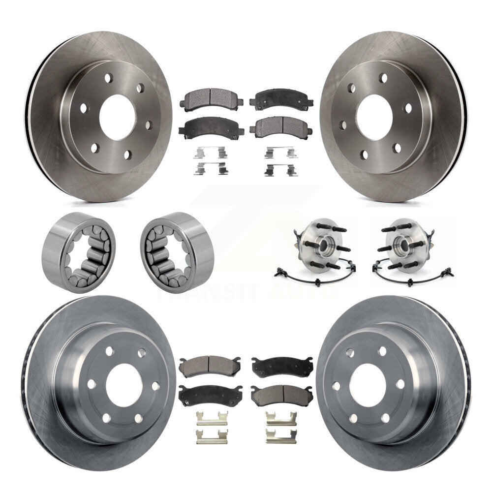 Hub Bearing Brake Rotor Pad Shoe Front Rear Kit (10Pc) For Chevrolet Express GMC