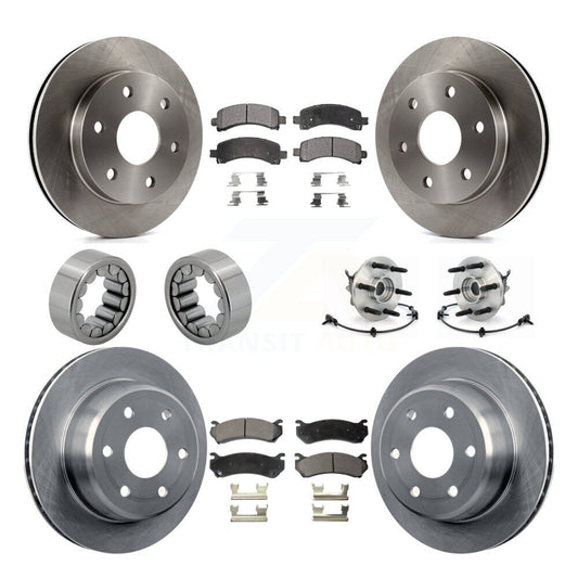 Hub Bearing Brake Rotor Pad Shoe Front Rear Kit (10Pc) For Chevrolet Express GMC