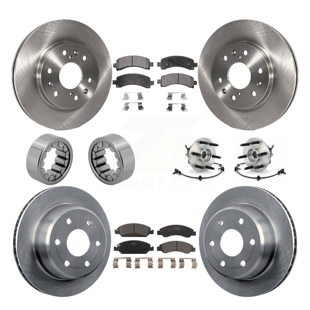 Hub Bearing Brake Rotor Pad Shoe Front Rear Kit (10Pc) For Chevrolet Express GMC