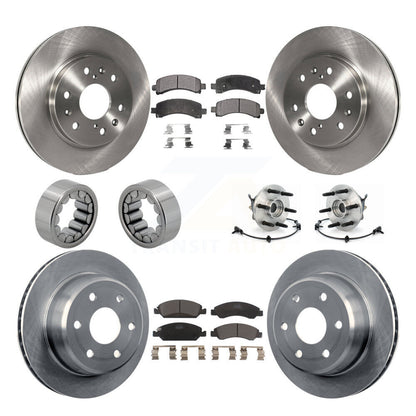 Hub Bearing Brake Rotor Pad Shoe Front Rear Kit (10Pc) For Chevrolet Express GMC