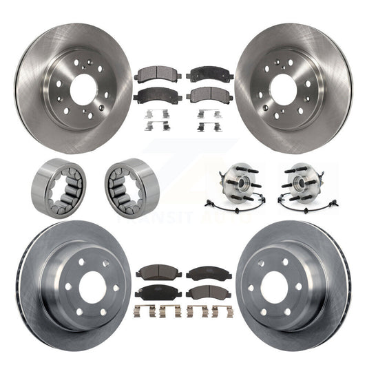 Hub Bearing Brake Rotor Pad Shoe Front Rear Kit (10Pc) For Chevrolet Express GMC