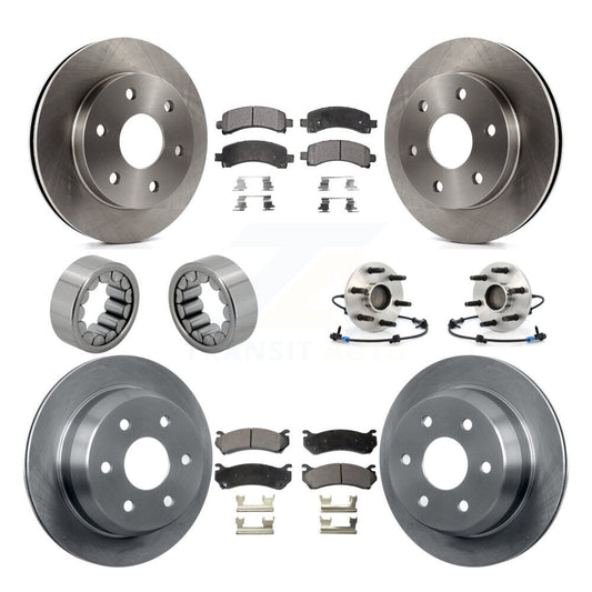 Hub Bearing Brake Rotor Pad Shoe Front Rear Kit For Chevrolet Avalanche 1500 RWD
